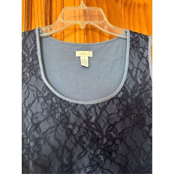 Chico’s Lace Overlay Tank - Picture 6 of 6